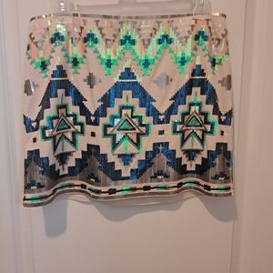 Sequence mini skirt